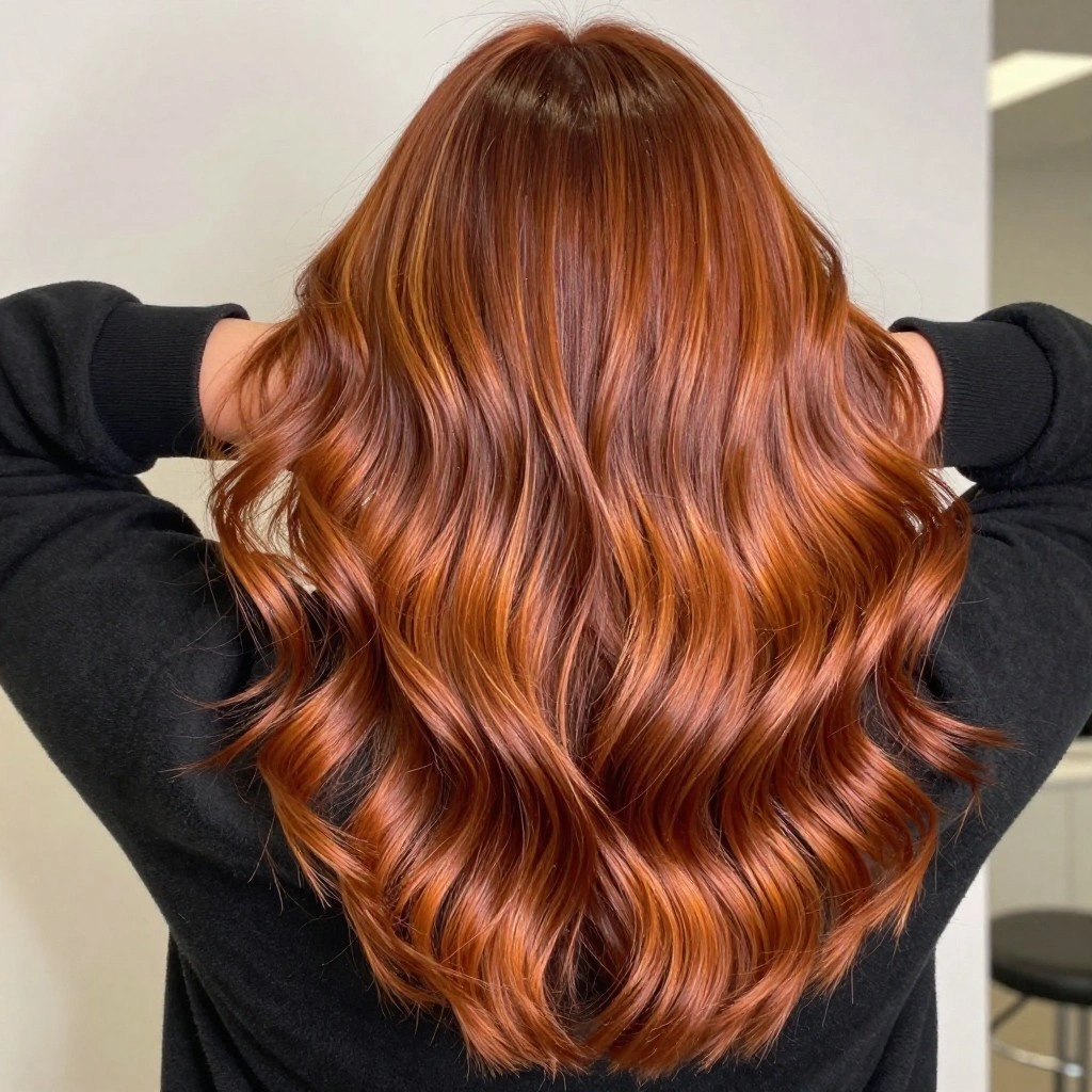 Copper Cinnamon Balayage