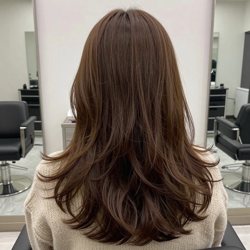 Curtain Bangs with Long Layers
