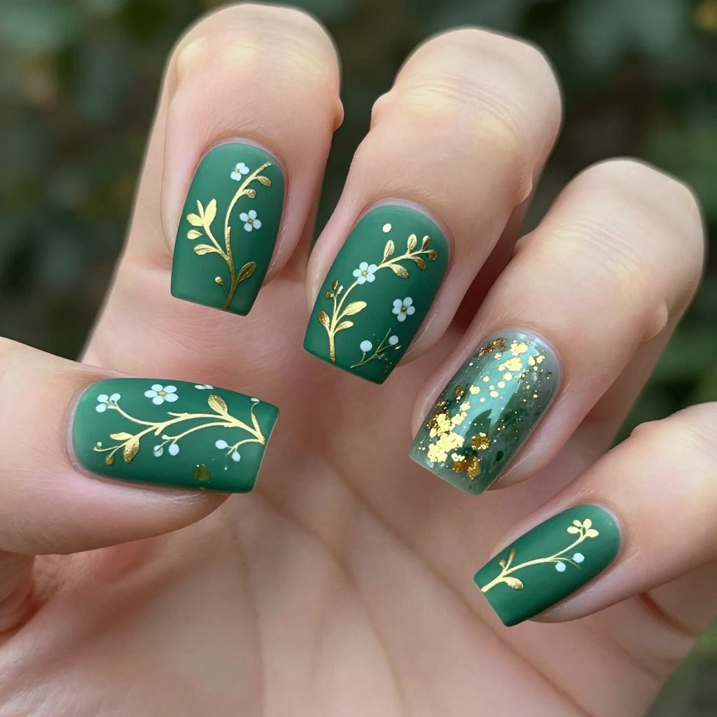 Enchanted Forest Fairy Nails