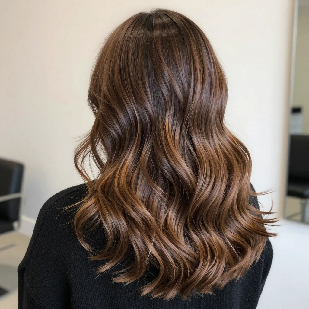 Mocha Brown with Caramel Balayage