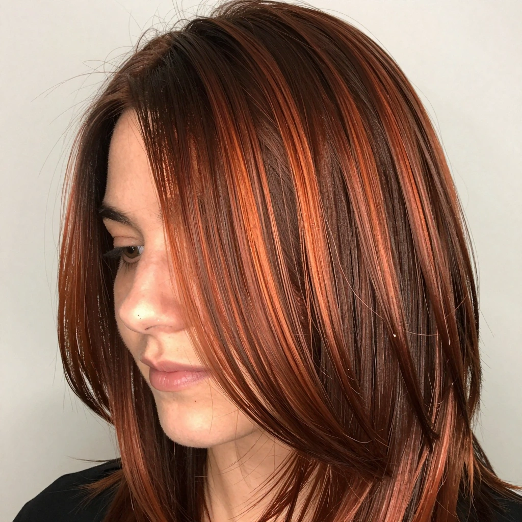 Rich Chestnut Brown with Copper Money Piece