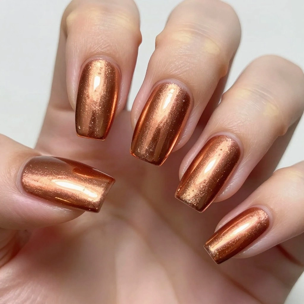 Square Chrome Copper Nails