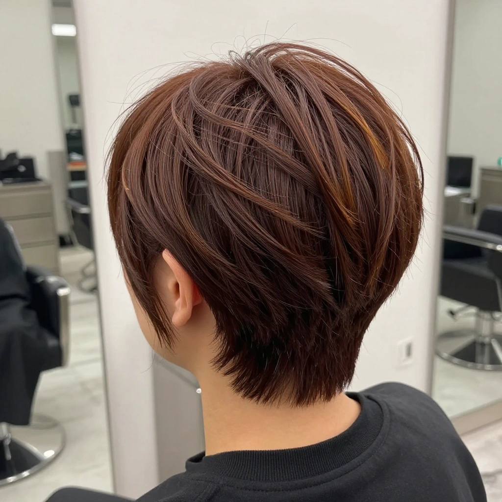 Textured Pixie with Side Sweep