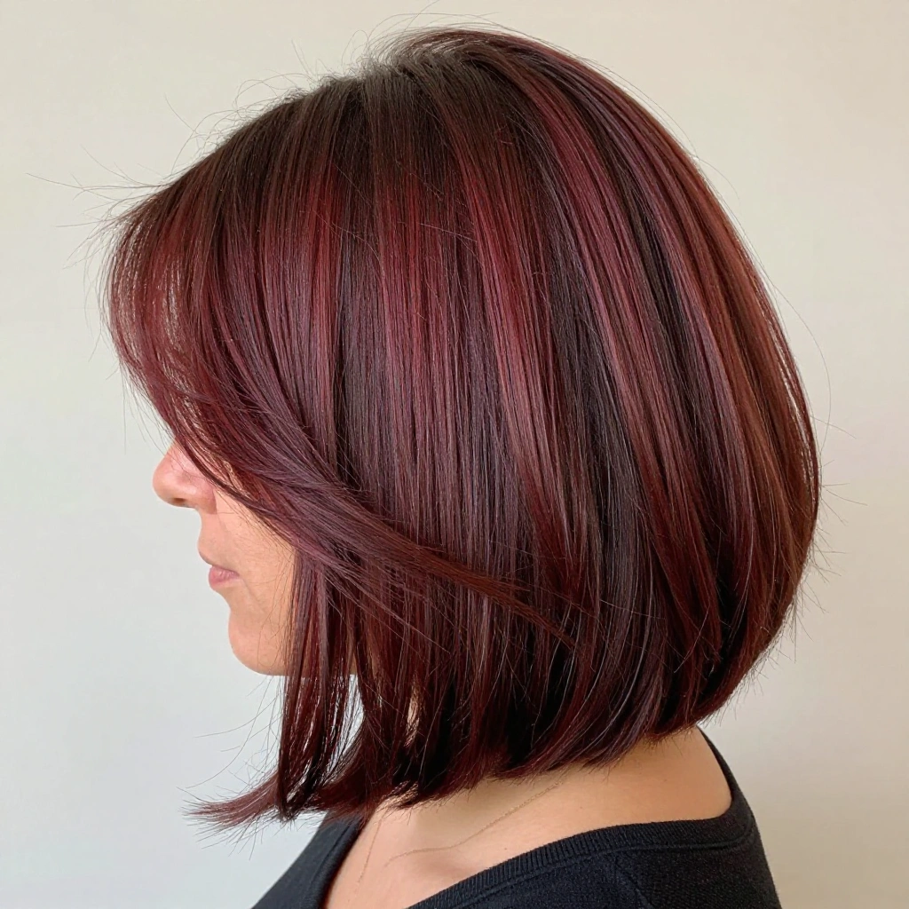 Auburn Balayage Bob