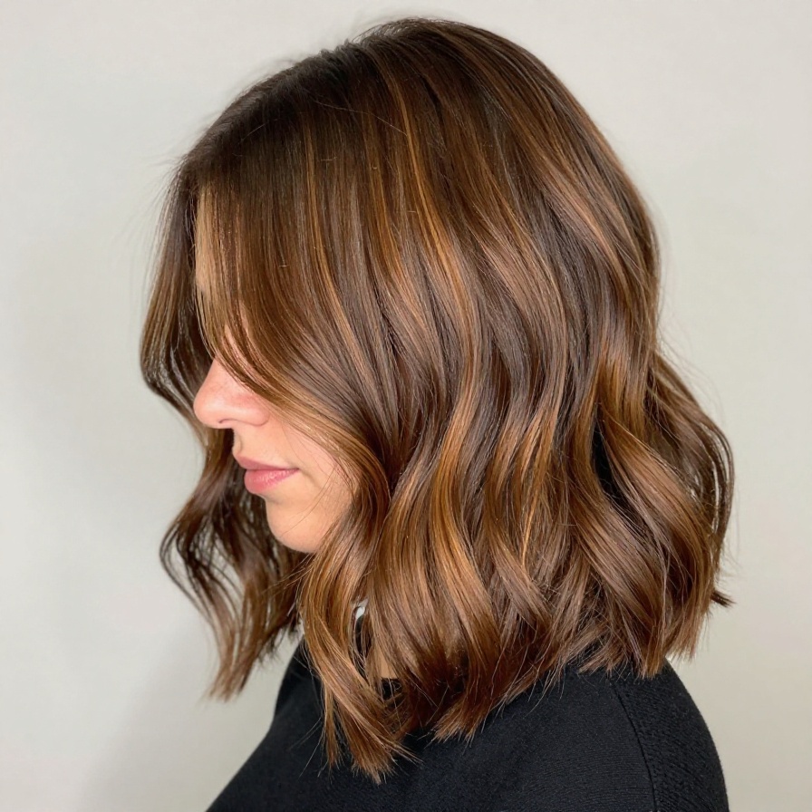 Caramel Balayage Bob