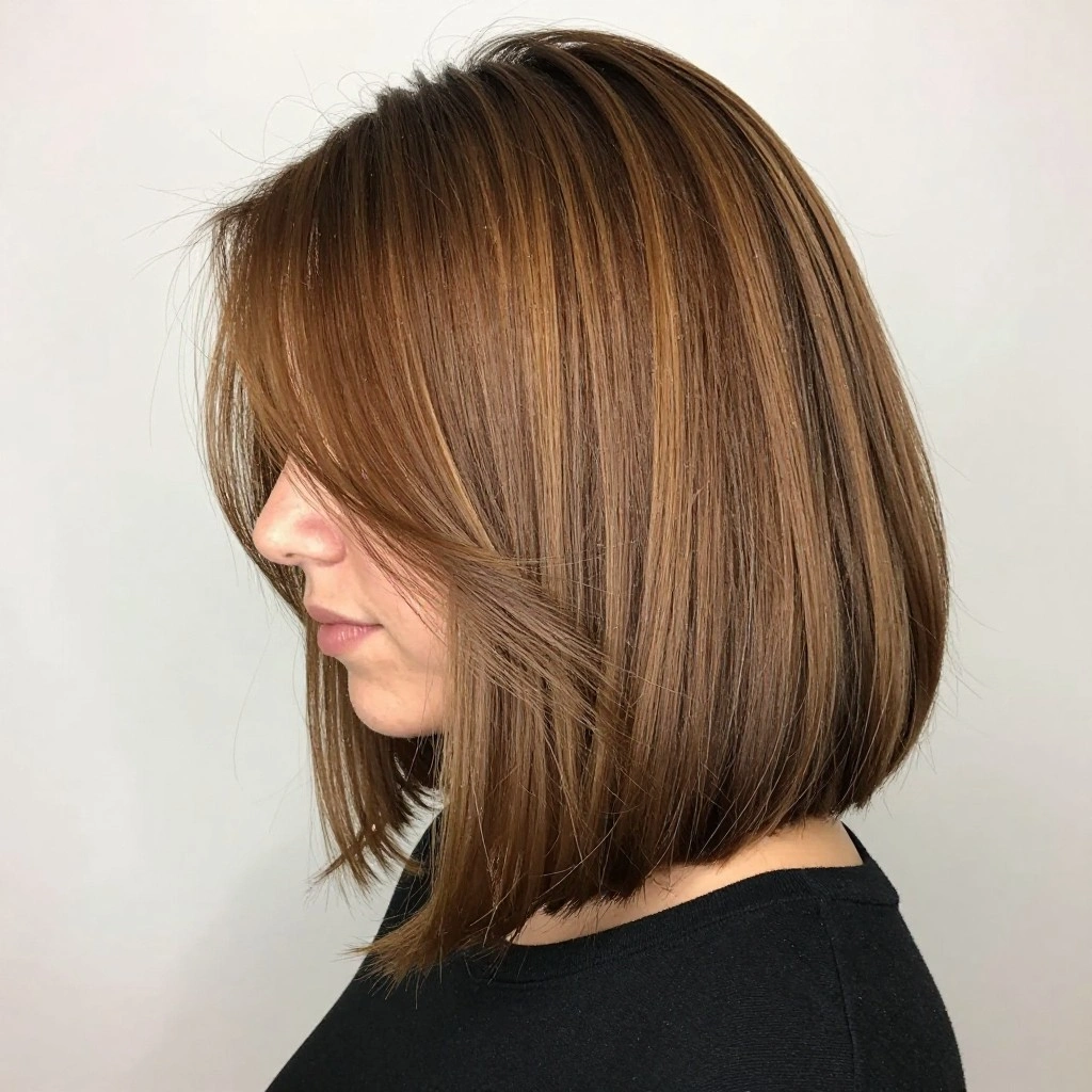 Caramel Balayage on Short Hair or Bob