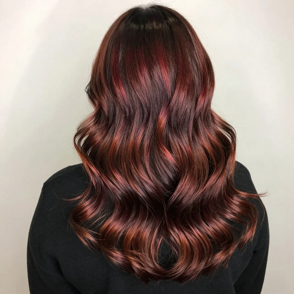 Chocolate Cherry Balayage