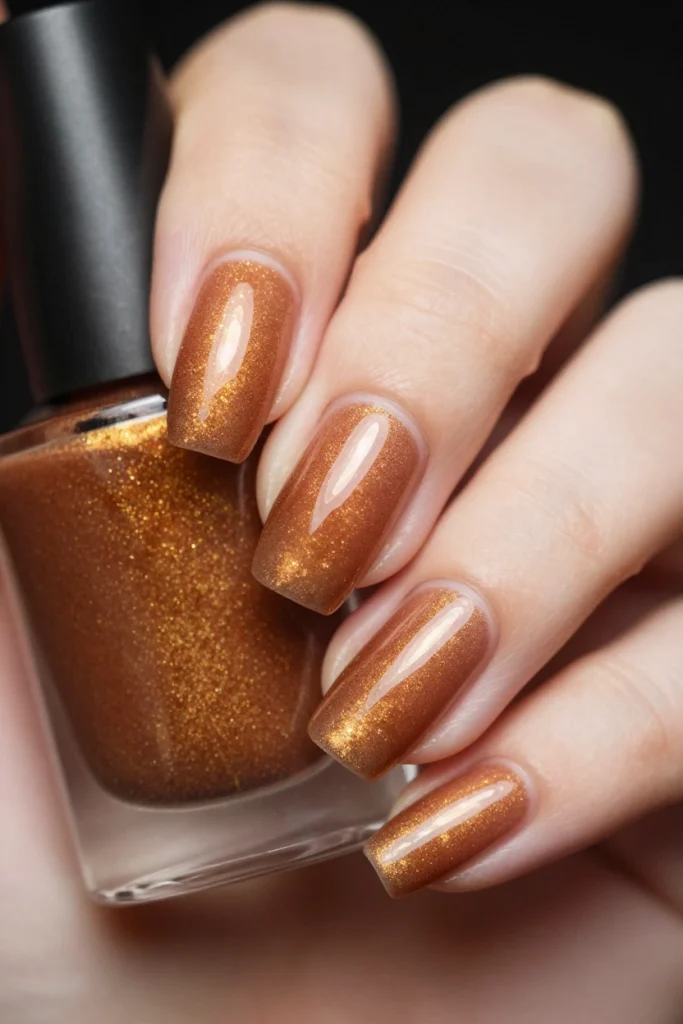 Cinnamon Glitter Ombre