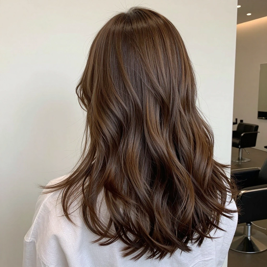 Cool-Toned Mocha Brown Balayage