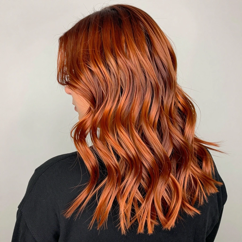 Copper Fire Auburn Balayage