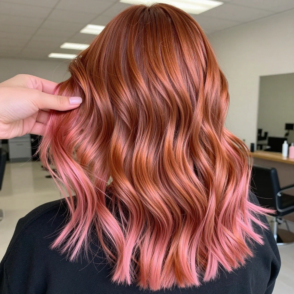 Copper Pink Balayage