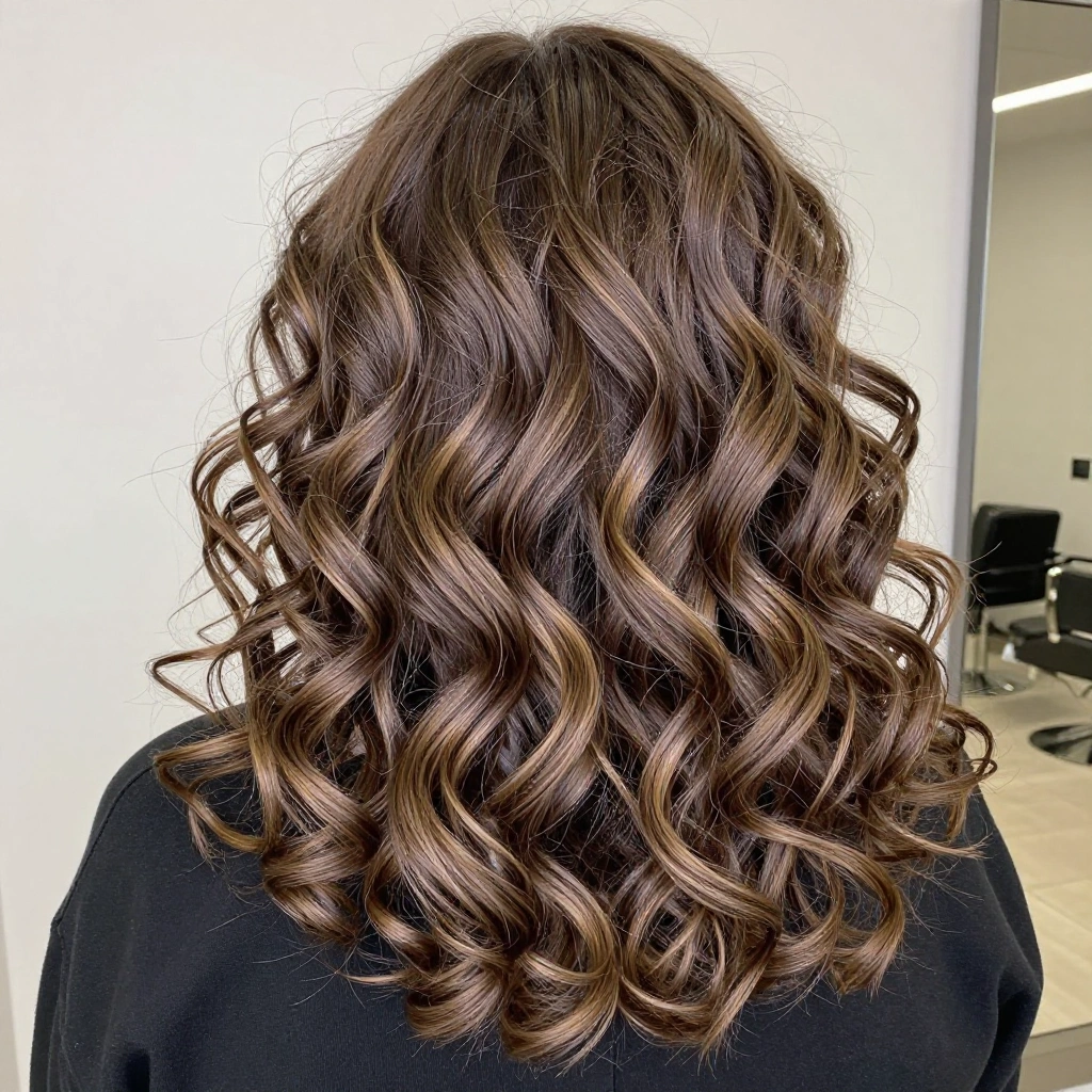 Curly Mushroom Balayage