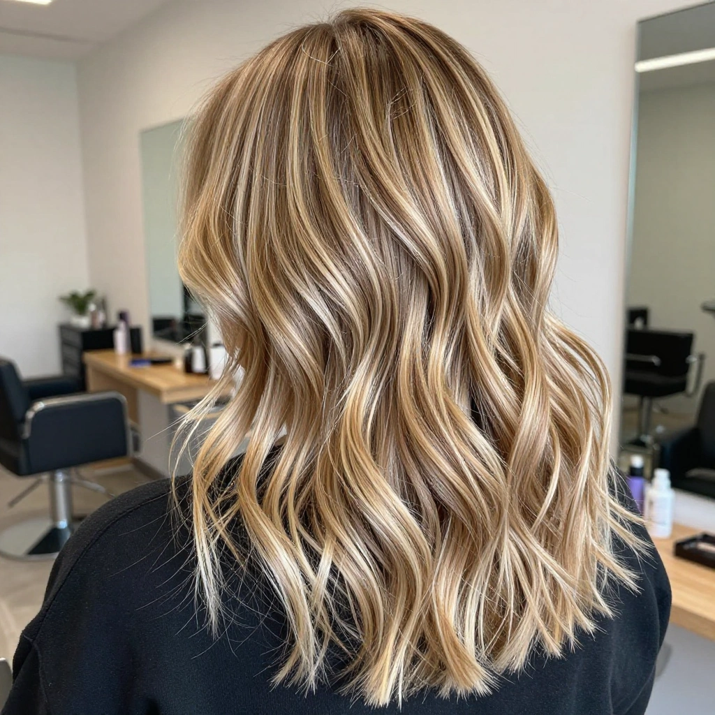 Dirty Blonde Balayage with Highlights