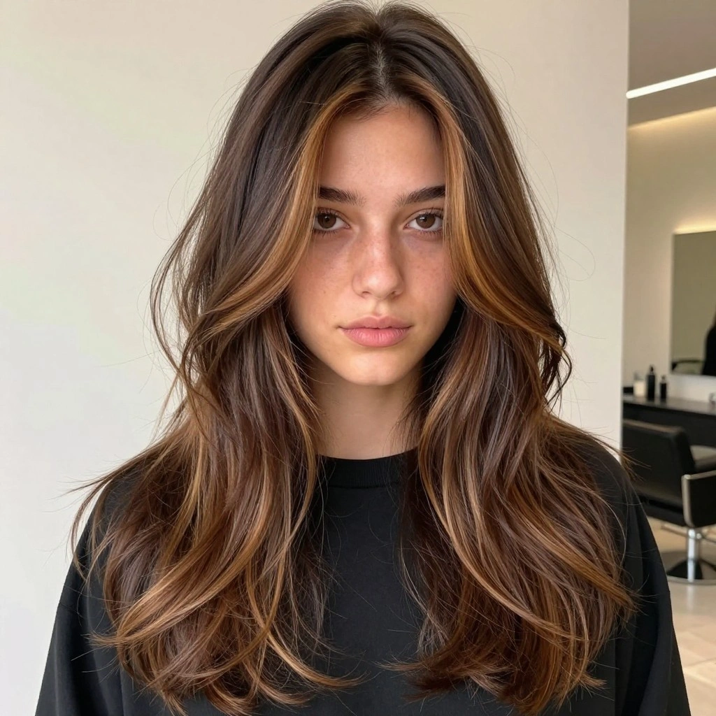 Face-Framing Espresso Balayage