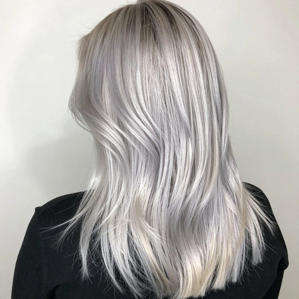 Icy Ash Blonde Balayage