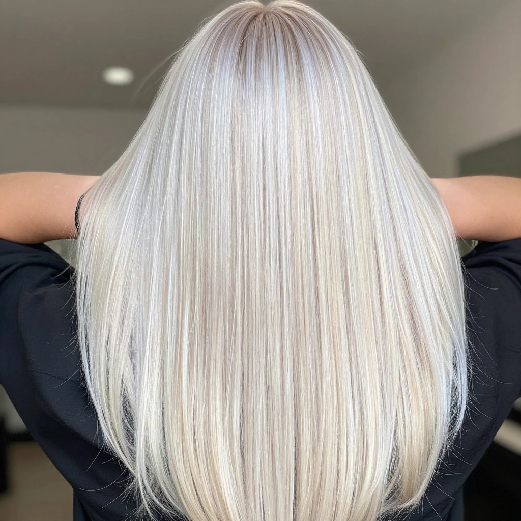 Platinum Blonde Balayage
