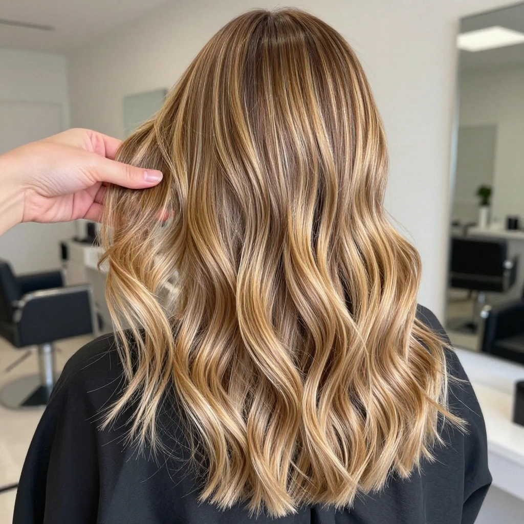 Rooted Dirty Blonde Balayage
