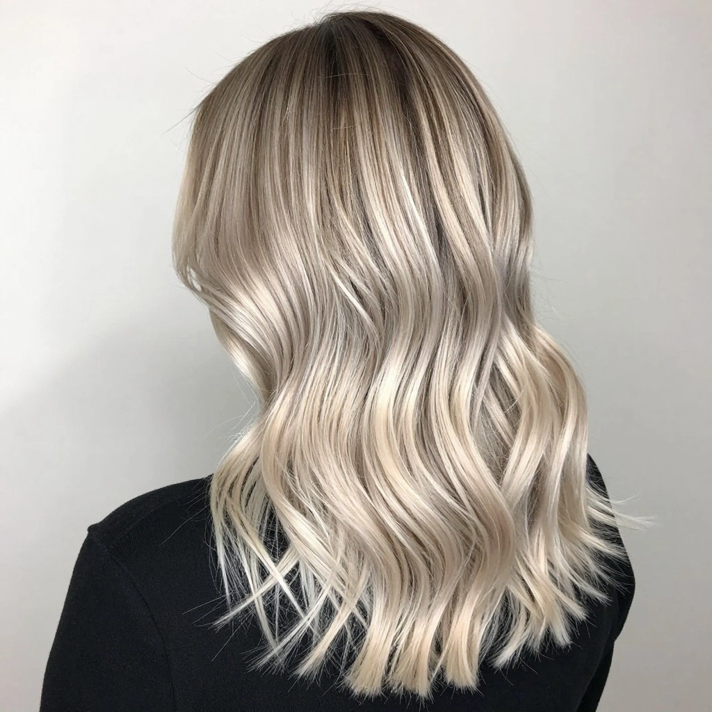Rooty Ash Blonde Balayage