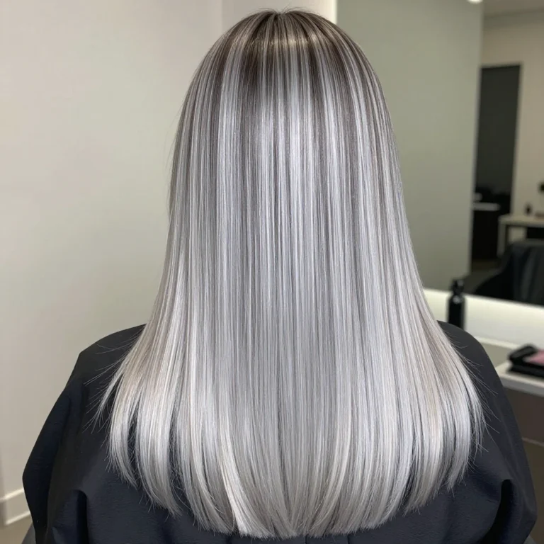 Silver Balayage Ideas