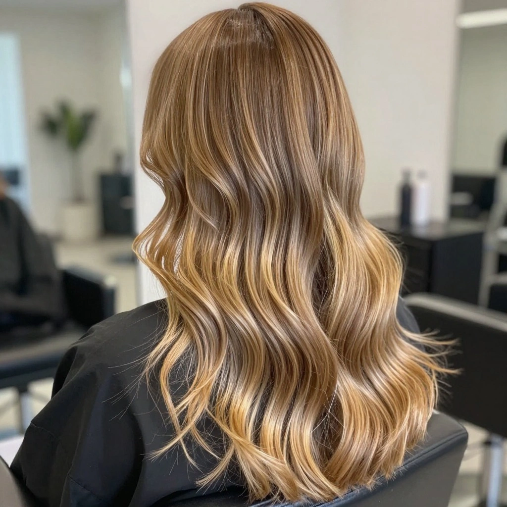 Soft Honey Blonde Balayage for Fine Hair