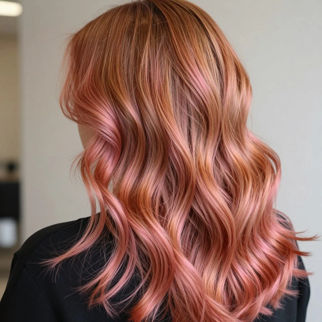 Soft Strawberry Ginger Balayage