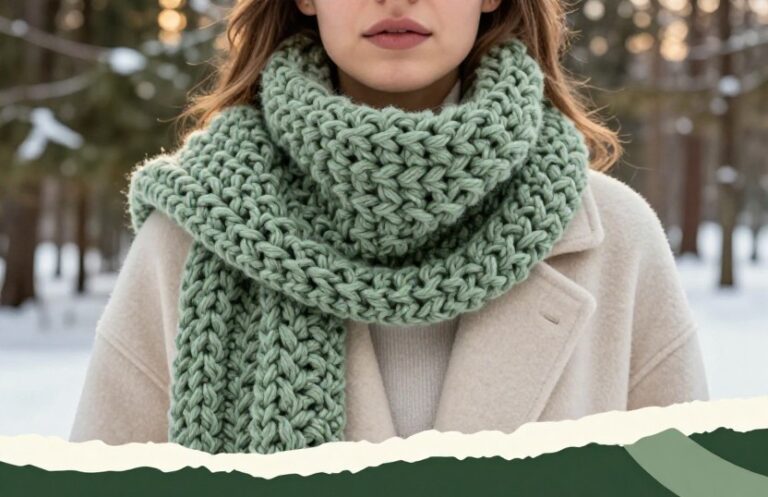 Chunky Crochet Scarf
